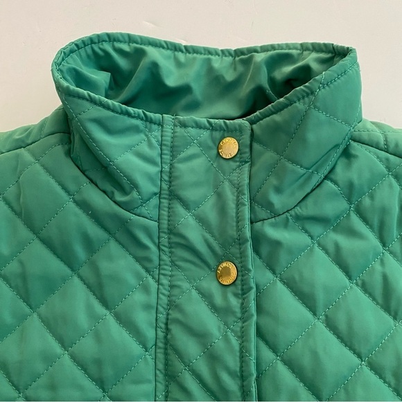 Cynthia Rowley Green Quilted Zip-up Sleeveless Puffer Vest Sz Large Solid Layer - Picture 7 of 16